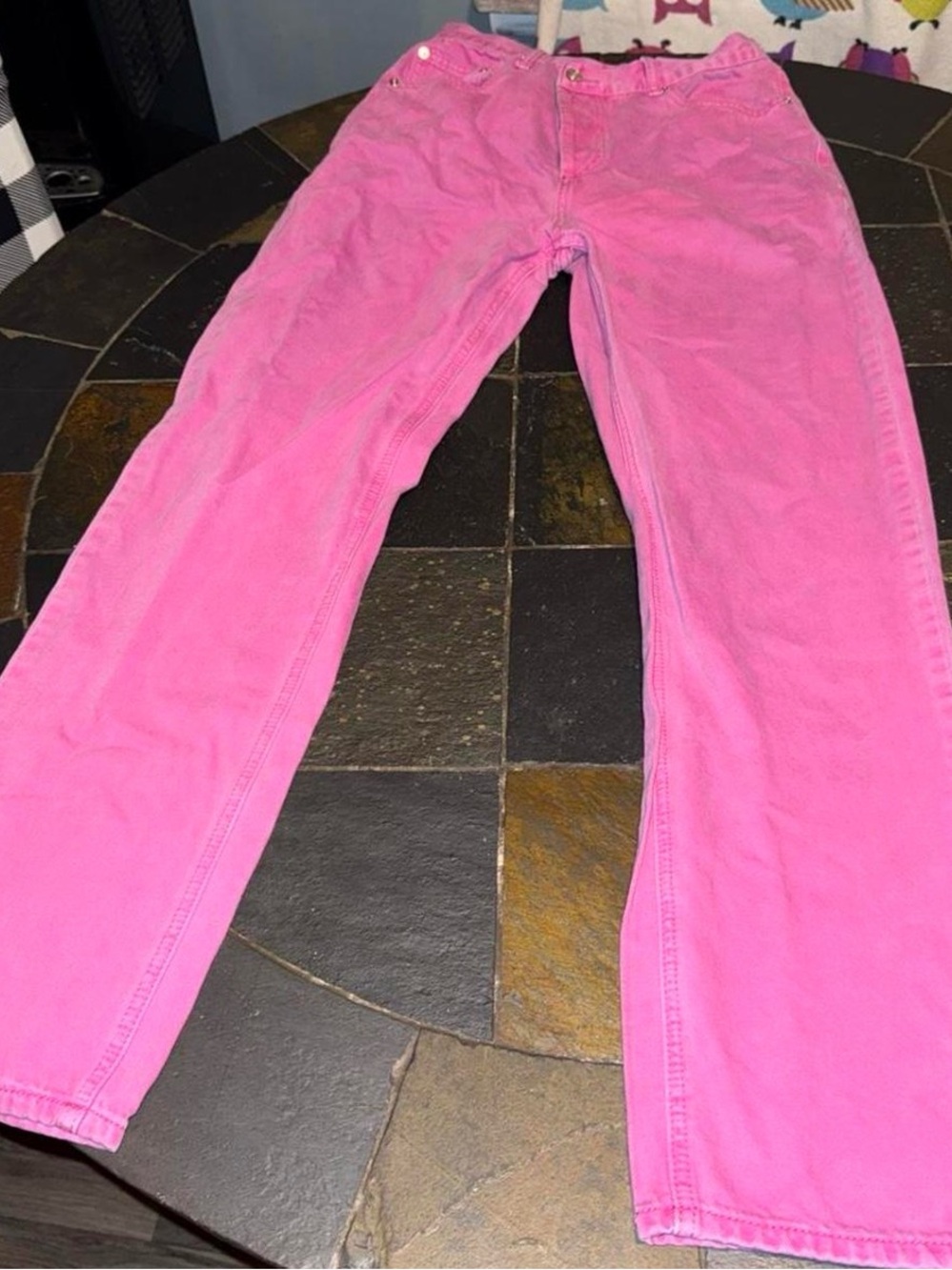 Fashion Nova Hot Pink Straight-Leg Jeans